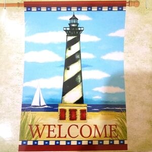 Nicole Lighthouse 28 x 40 Doublesided Flag New